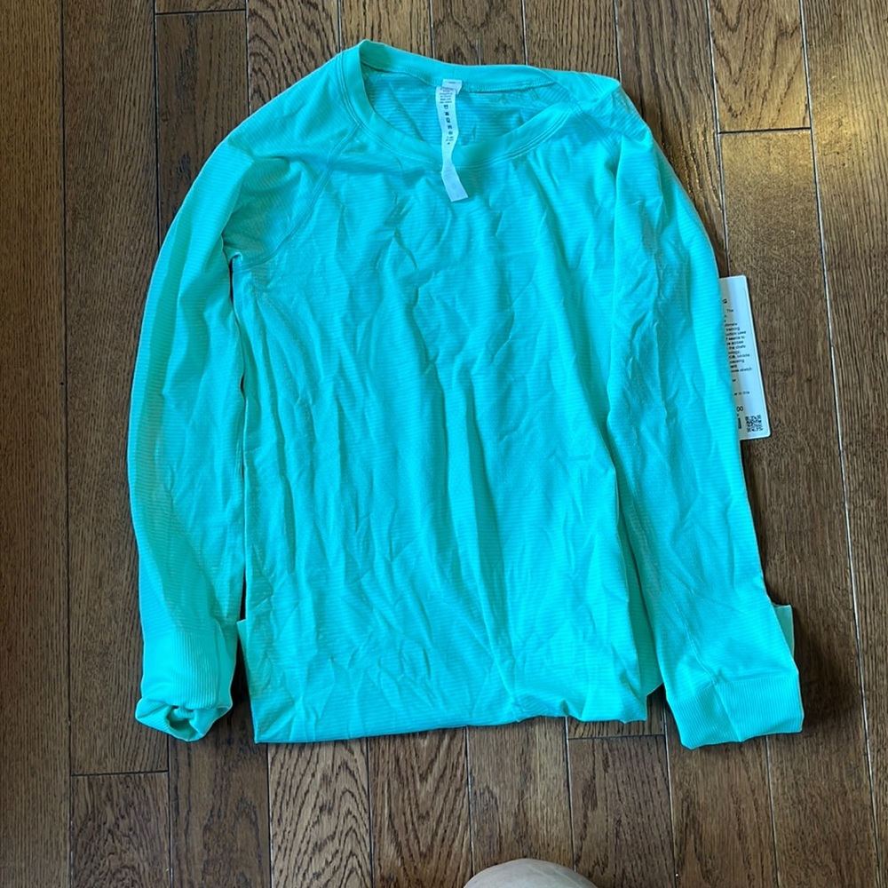 NWT Lululemon Swiftly LS - Size 6 Wild Mint